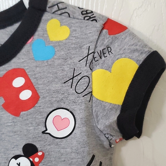 NWT New Disney Store Mickey & Minnie Mouse Tee Size XXS (2-3) - Picture 5 of 6